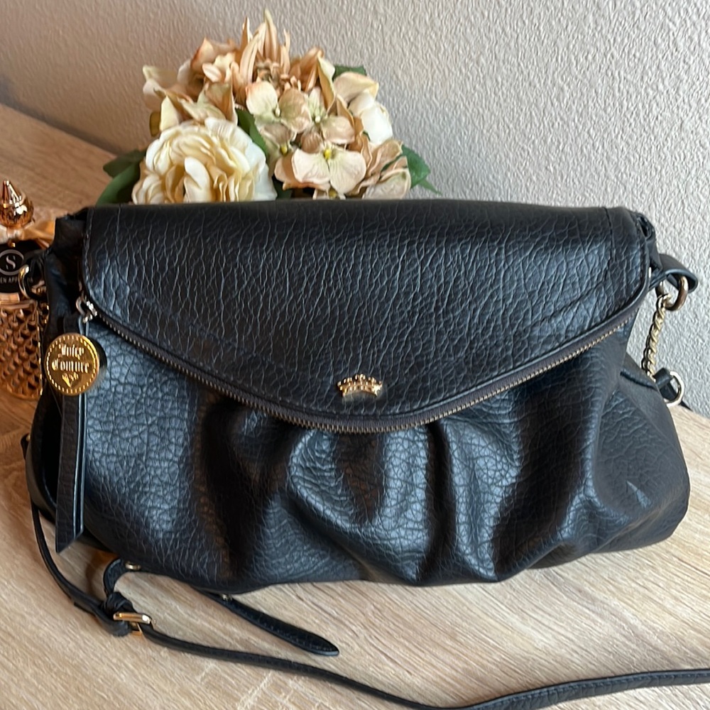 Juicy couture Boho style black crossbody bag